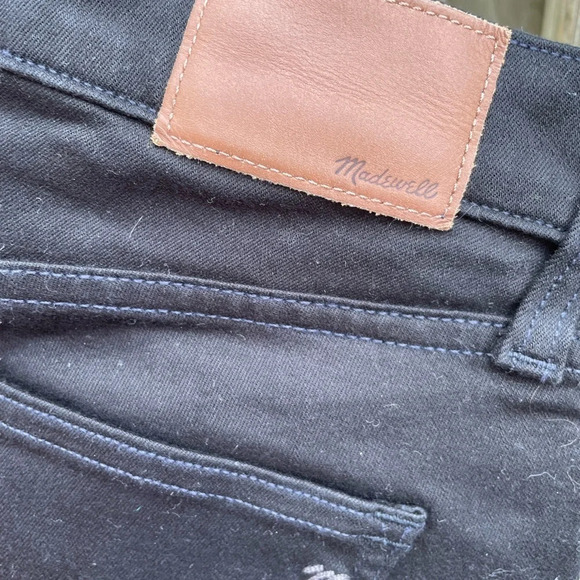 MADEWELL BLACK 9” HIGH RISER SKINNY SKINNY JEANS - Picture 3 of 5